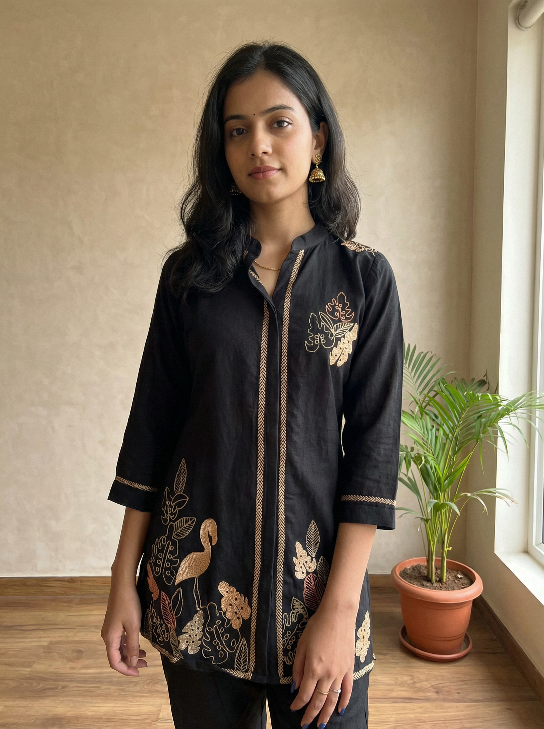 REYON BLACK ROYAL CORD SET WITH BEAUTIFUL embroidery WORK